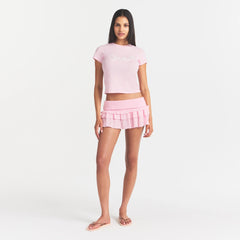 WORN IN JERSEY T-SHIRT | PEONY SKIMS BOW