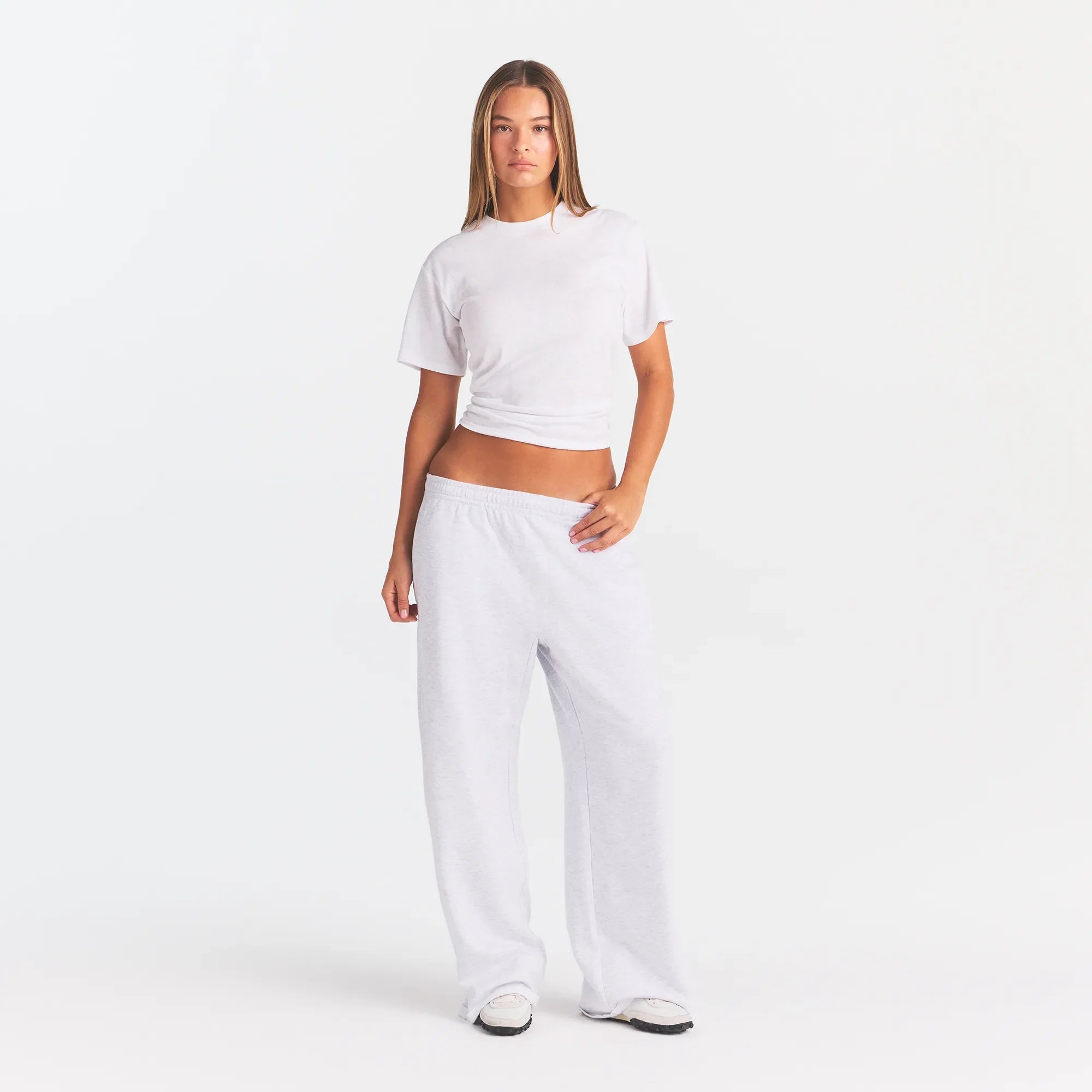 WORN IN JERSEY KNOT BACK T-SHIRT | SNOW