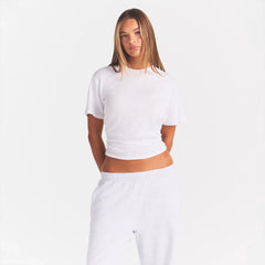 WORN IN JERSEY KNOT BACK T-SHIRT | SNOW