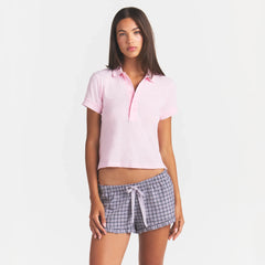 WORN IN JERSEY POLO | PEONY