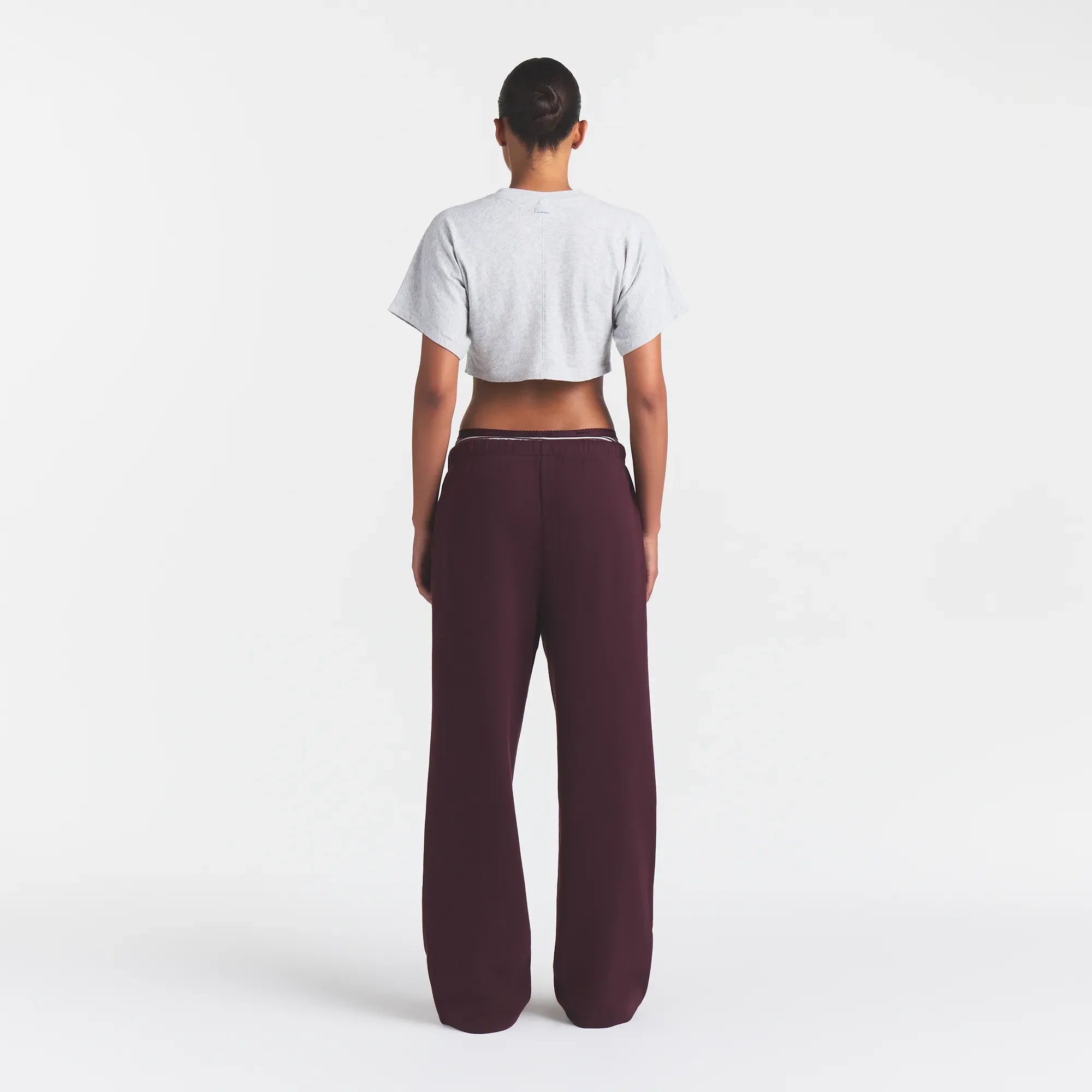 WORN IN JERSEY SUPER CROPPED T-SHIRT | CURRANT 19 PRINT