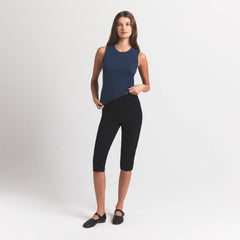 FEATHERWEIGHT CASHMERE SLEEVELESS TOP | INDIGO