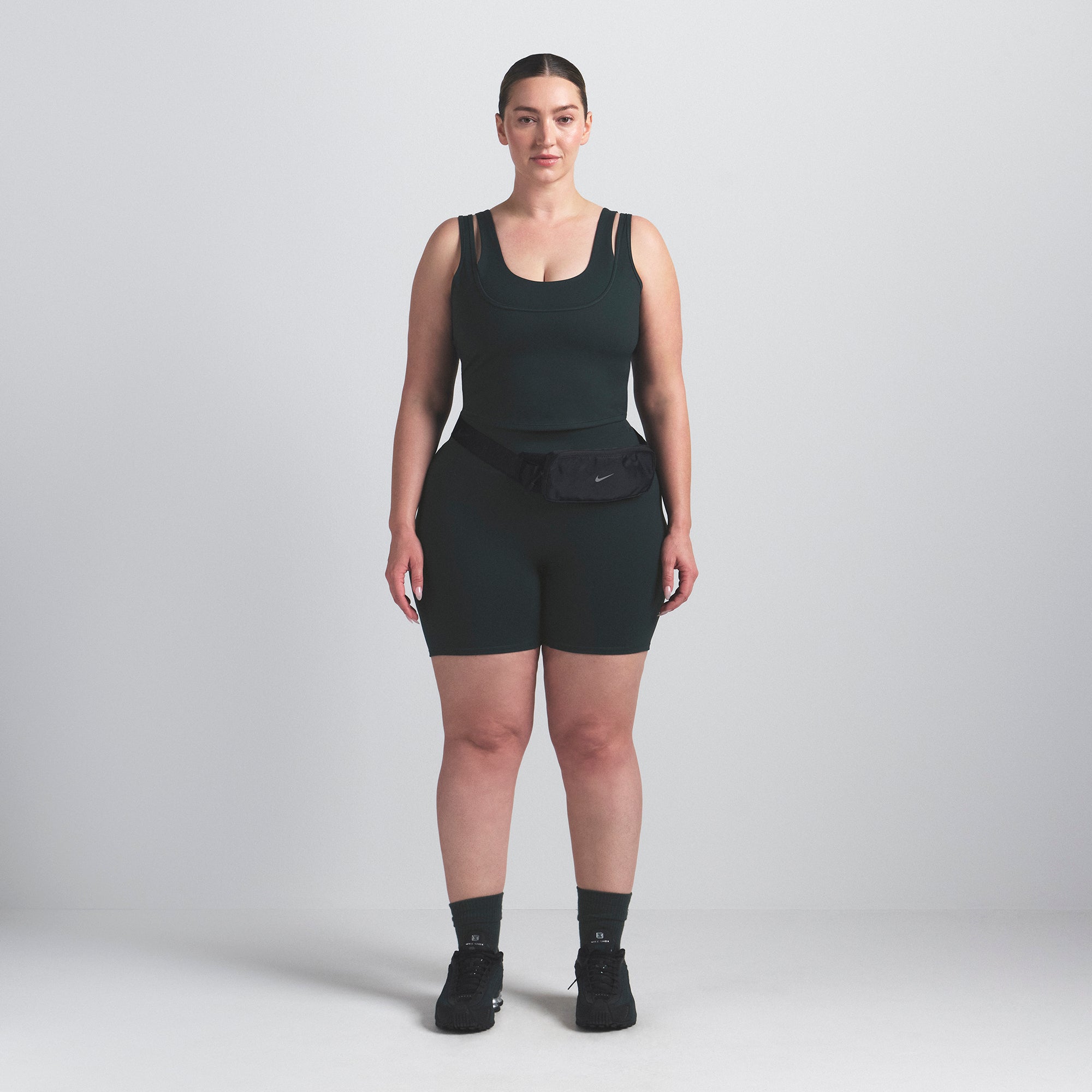 NikeSKIMS MATTE DOUBLE STRAP SCOOP TANK | DARK TEAL