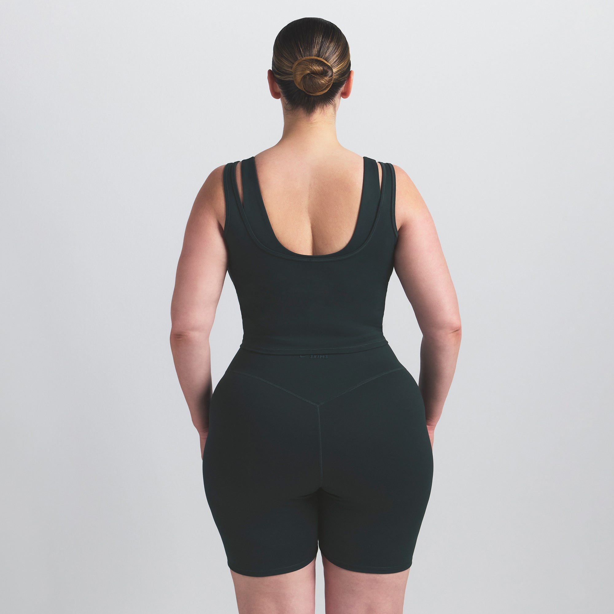 NikeSKIMS MATTE DOUBLE STRAP SCOOP TANK | DARK TEAL