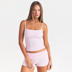 COTTON JERSEY SCOOP NECK CAMI | CHERRY BLOSSOM