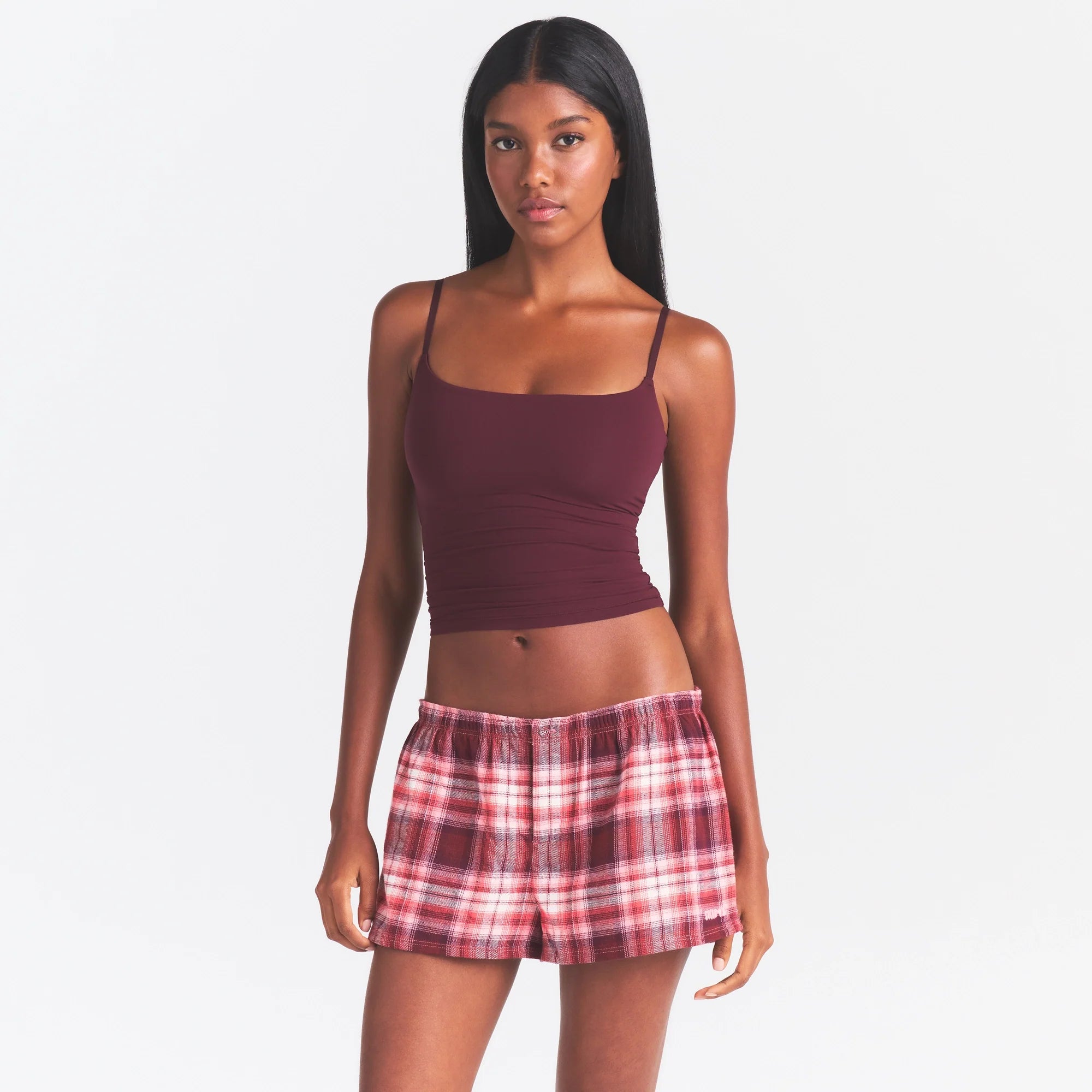 COTTON JERSEY CAMI | CURRANT