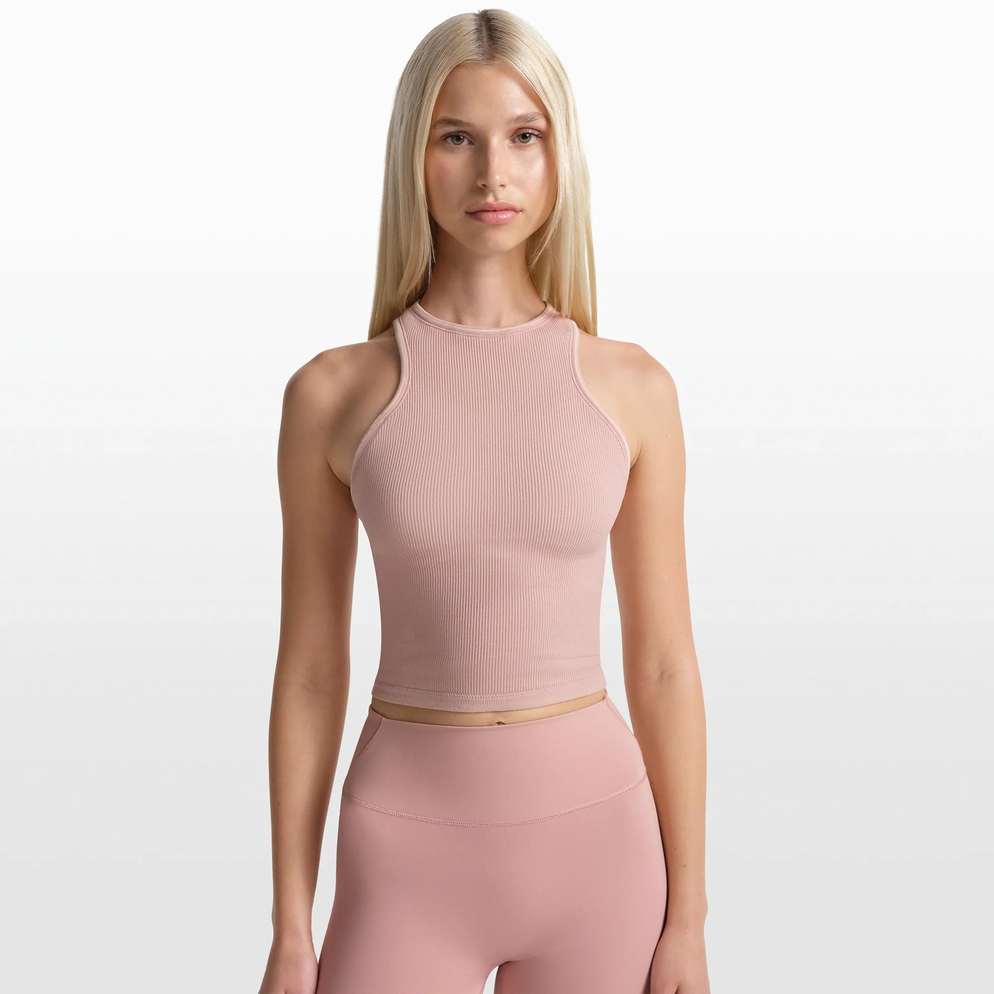 NikeSKIMS RIBBED SEAMLESS RACER FRONT TANK | HIMALAYAN