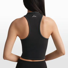 NikeSKIMS RIBBED SEAMLESS RACER FRONT TANK | OBSIDIAN