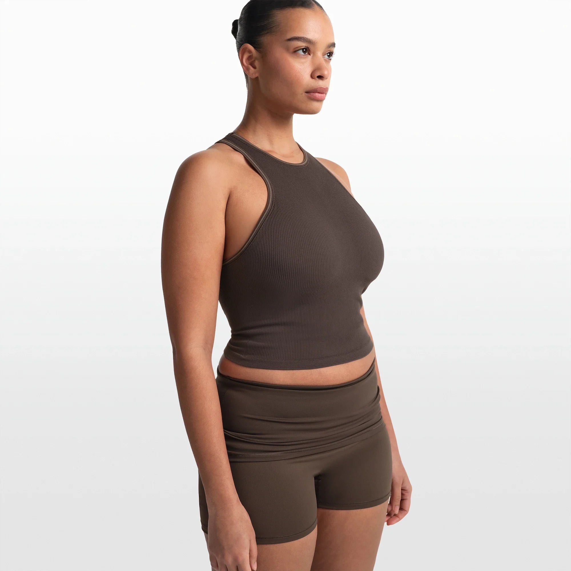 NikeSKIMS RIBBED SEAMLESS RACER FRONT TANK | PHOENIX