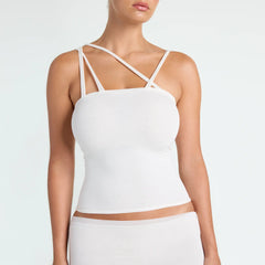 VETTESE X SKIMS SHEER MODAL TOP | ECRU
