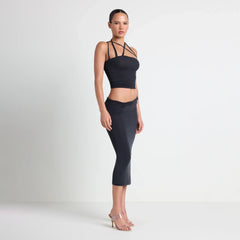 VETTESE X SKIMS SHEER MODAL TOP | ONYX