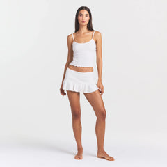 HEAVY POINTELLE CAMI | MARBLE
