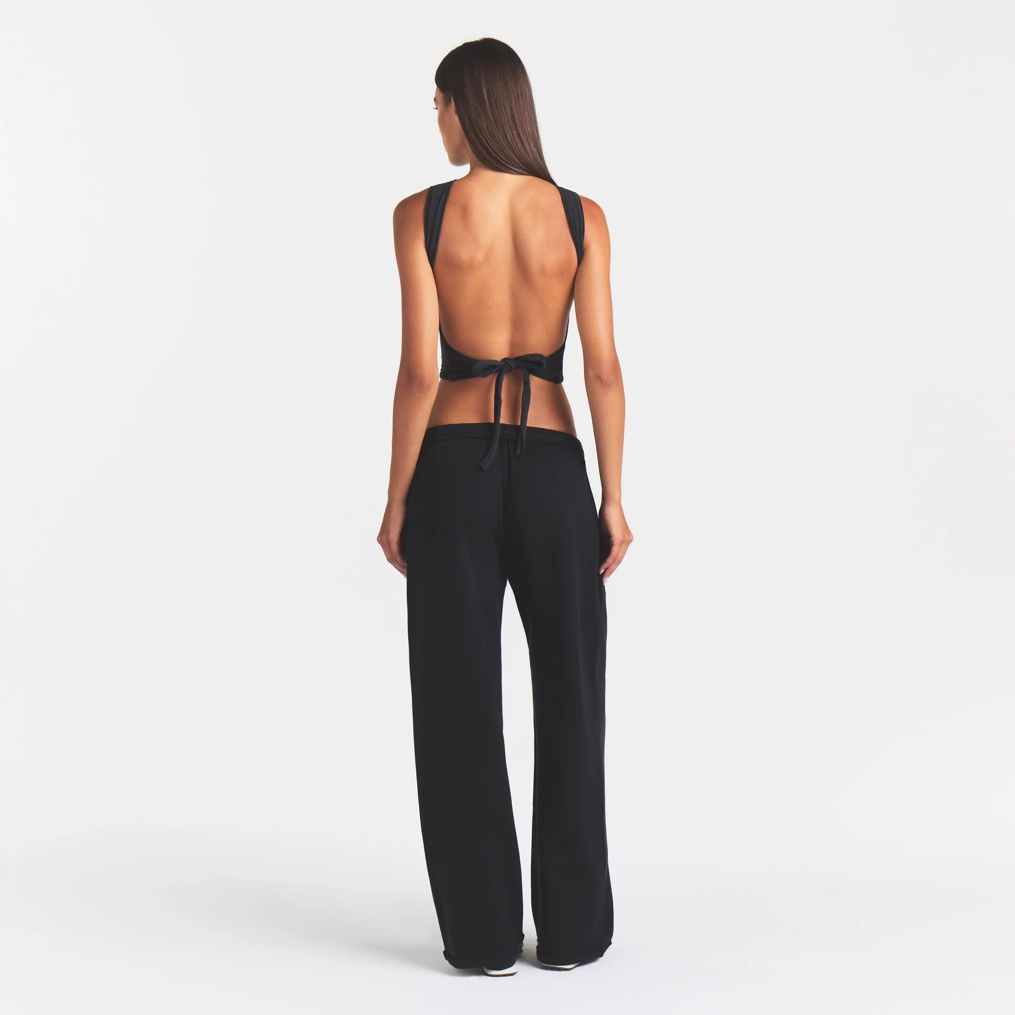 COTTON JERSEY TIE BACK TANK | SOOT