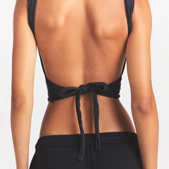 COTTON JERSEY TIE BACK TANK | SOOT