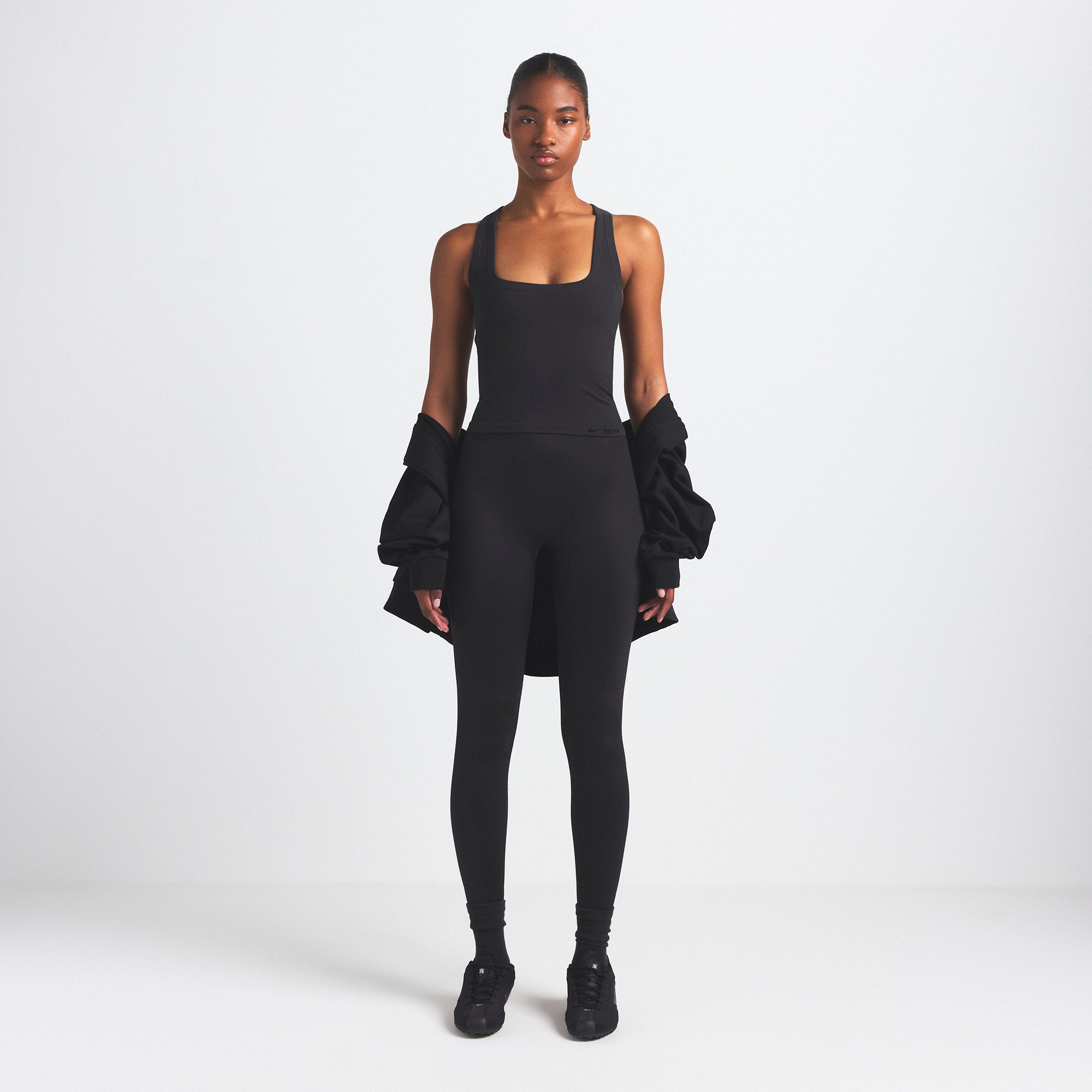 NikeSKIMS VINTAGE SEAMLESS RACERBACK TANK | OBSIDIAN