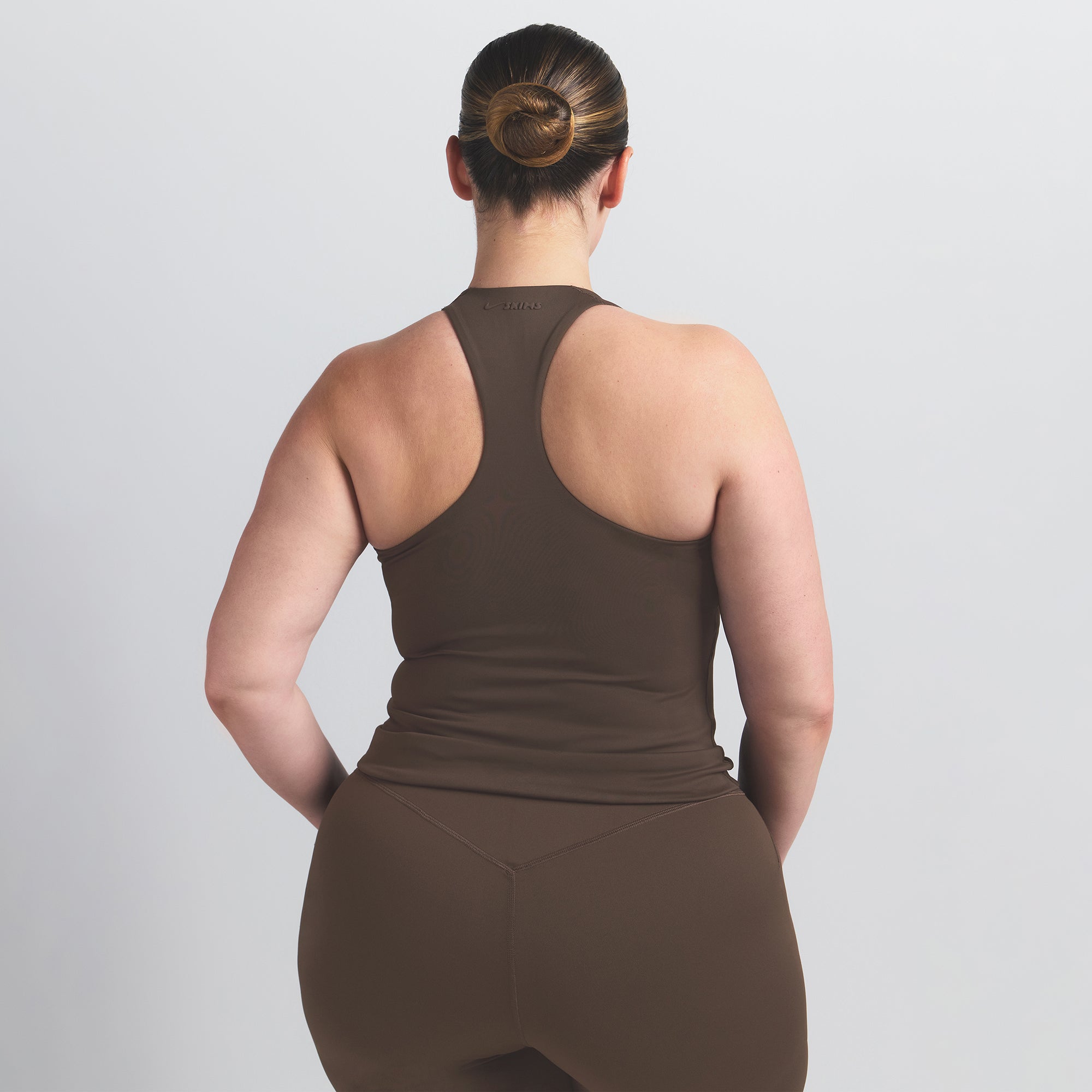 NikeSKIMS MATTE RACERBACK TANK | DARK SEPIA