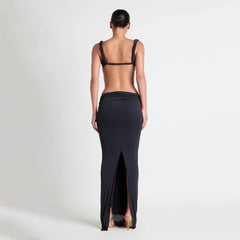 VETTESE X SKIMS SHEER MODAL DRAPED BRALETTE | ONYX