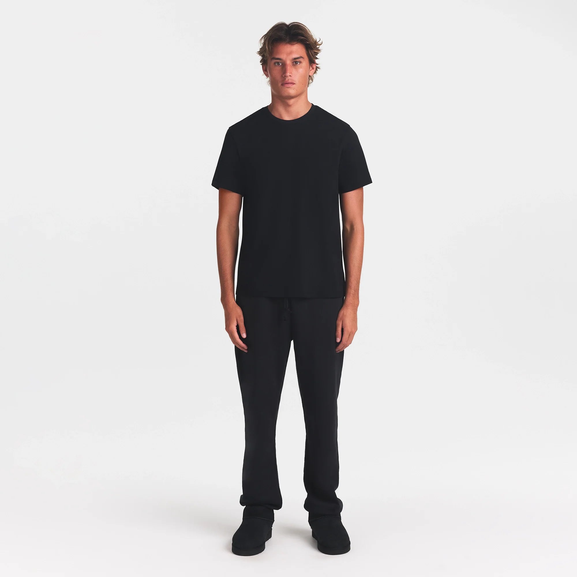 SKIMS COTTON MENS CLASSIC T-SHIRT | ONYX