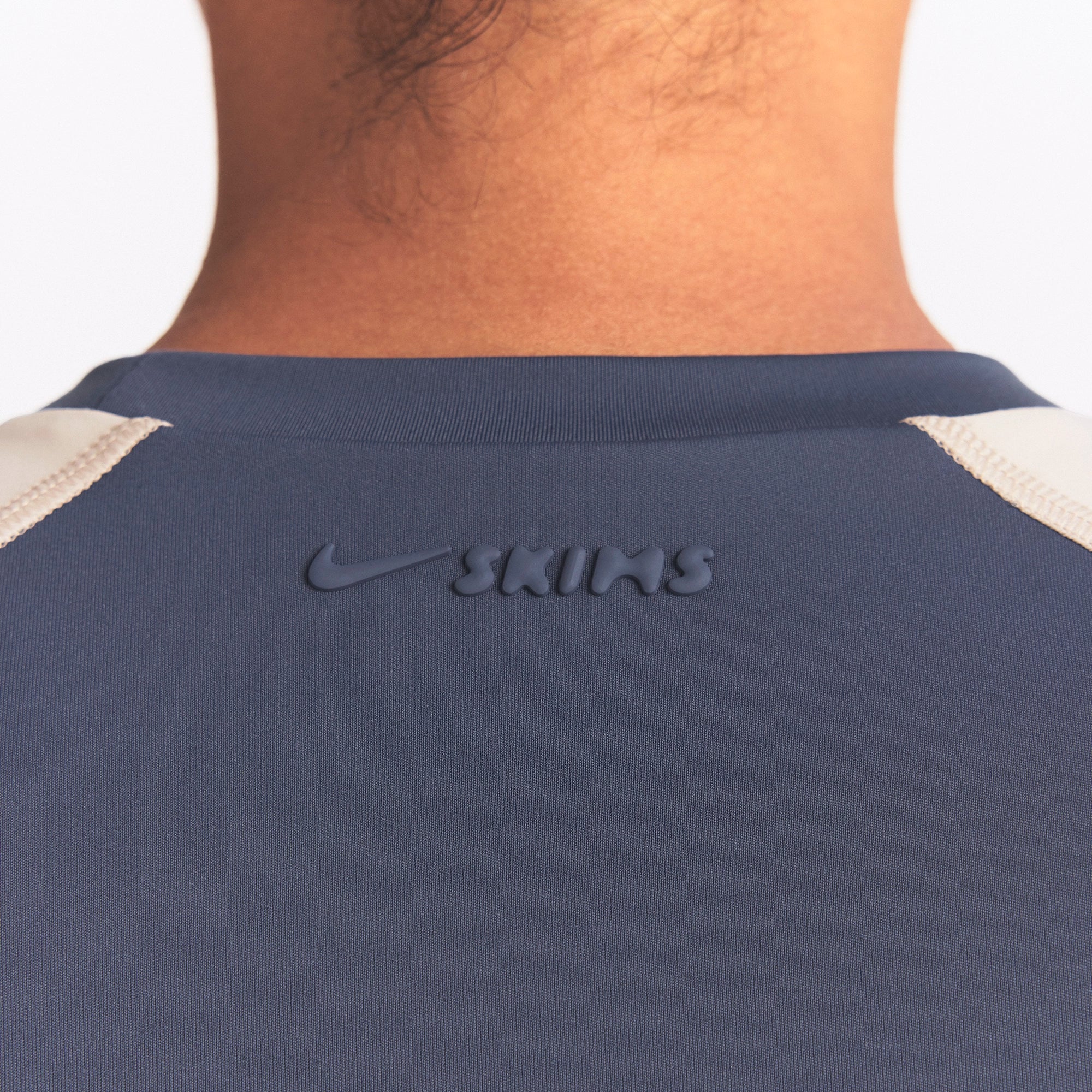 NikeSKIMS MATTE SHINE MIX CROPPED BABY T-SHIRT | DEEP ROYAL AND STONE