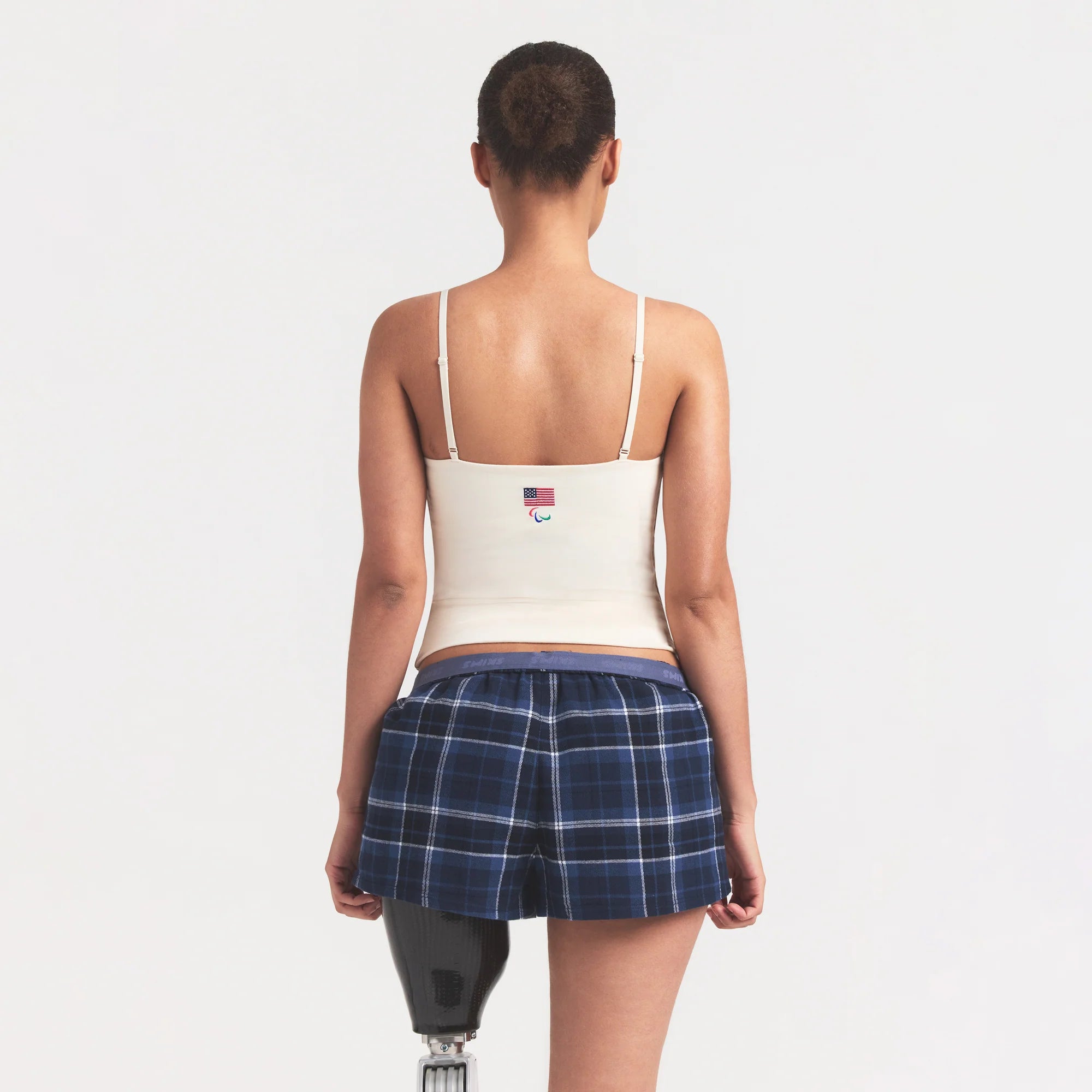 SKIMS FOR TEAM USA COTTON JERSEY PARALYMPIC CAMI | ECRU
