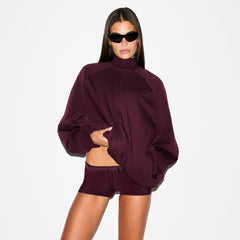 NikeSKIMS MATTE TRICOT OVERSIZED TRACK JACKET | CURRANT