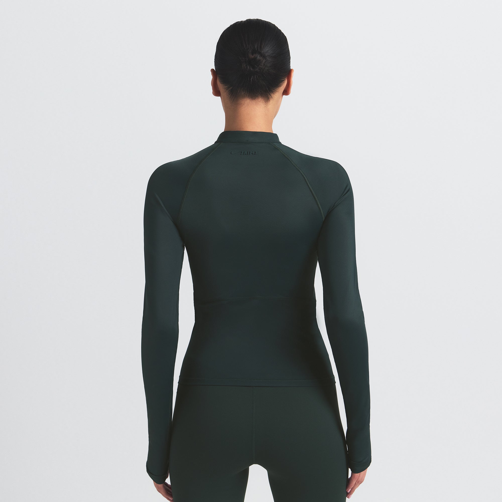 NikeSKIMS SHINE LONG SLEEVE HALF ZIP | DARK TEAL
