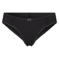 LIGHTWEIGHT COTTON LACE HIPSTER | SOOT TONAL