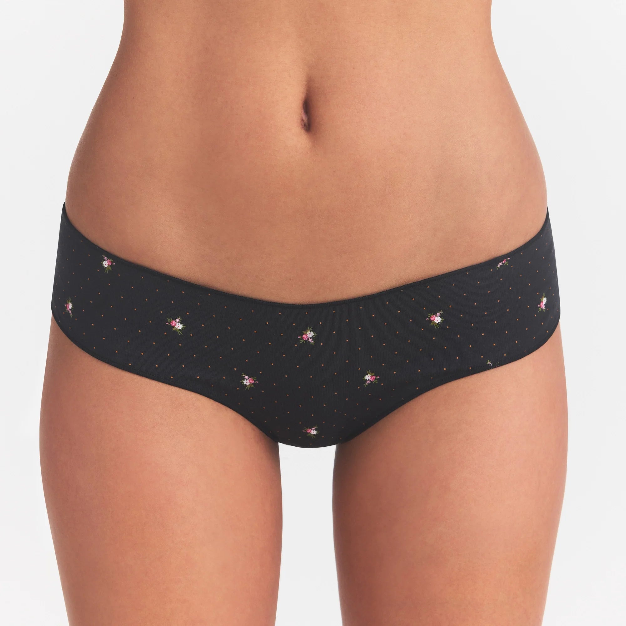 LIGHTWEIGHT COTTON RUCHED BACK HIPSTER 10-PACK | MICRO DOT FLORAL MULTI