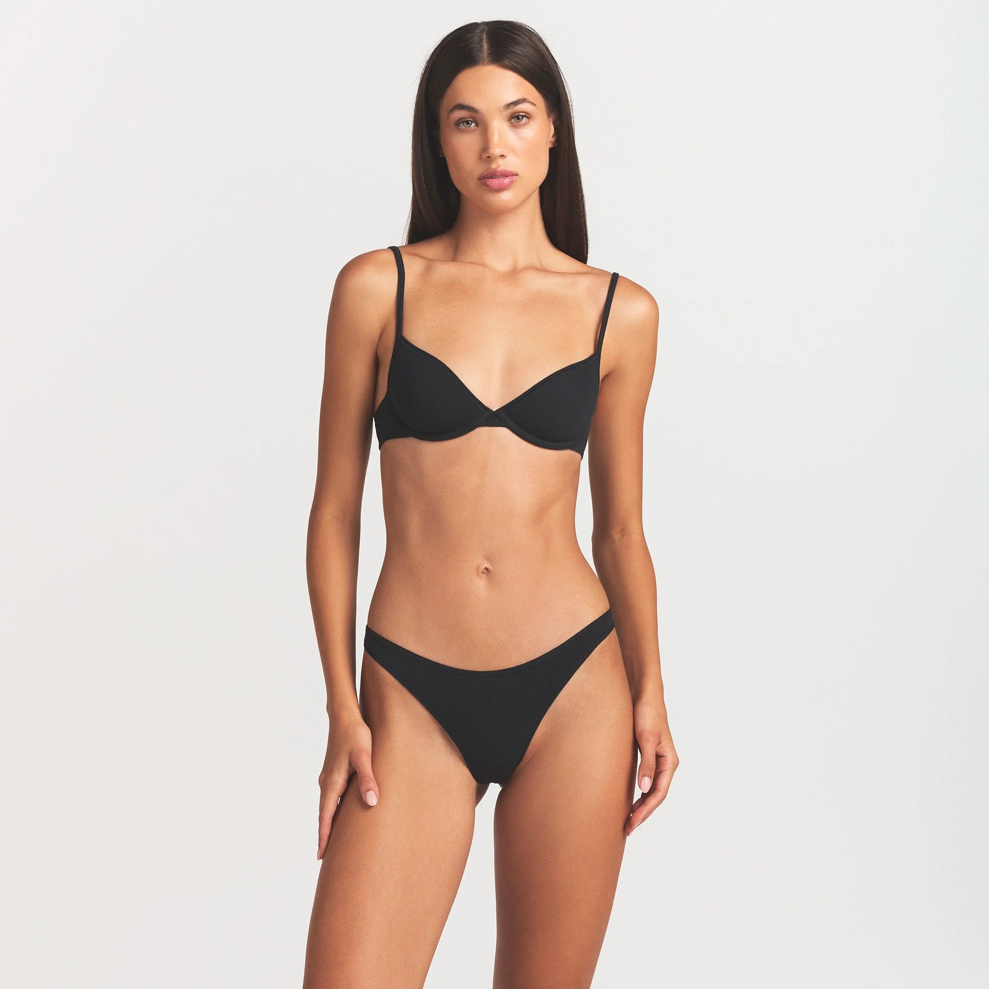 EVERYDAY COTTON THONG | ONYX