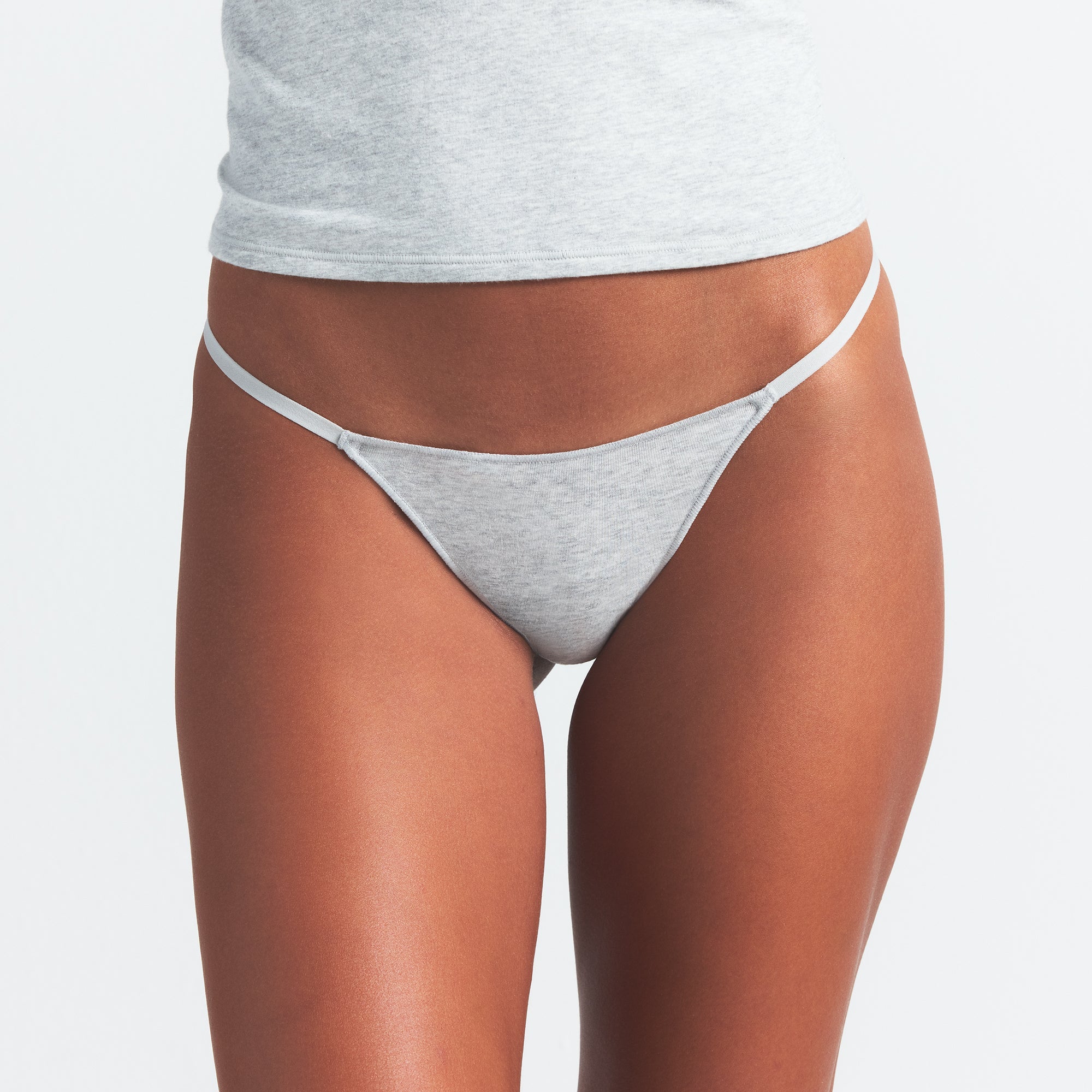 LIGHTWEIGHT COTTON STRING THONG 10-PACK | HEATHER SOOT MULTI