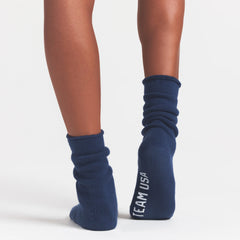 SKIMS FOR TEAM USA OLYMPIC LOUNGE SOCK | NAVY