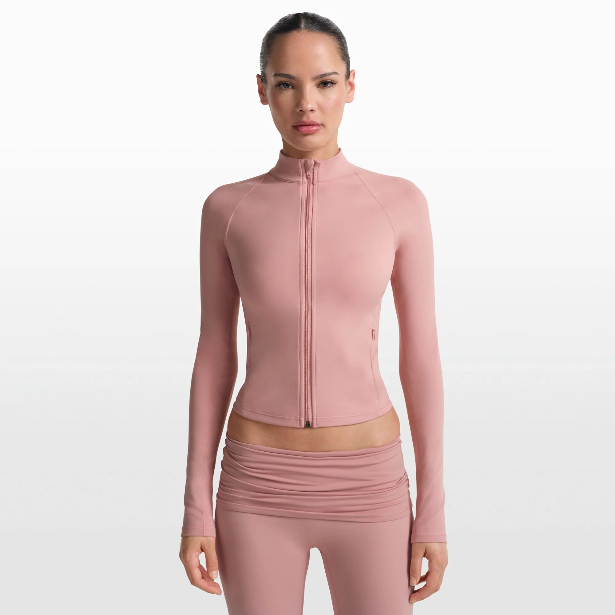 NikeSKIMS MATTE MOCK NECK FULL ZIP JACKET | HIMALAYAN