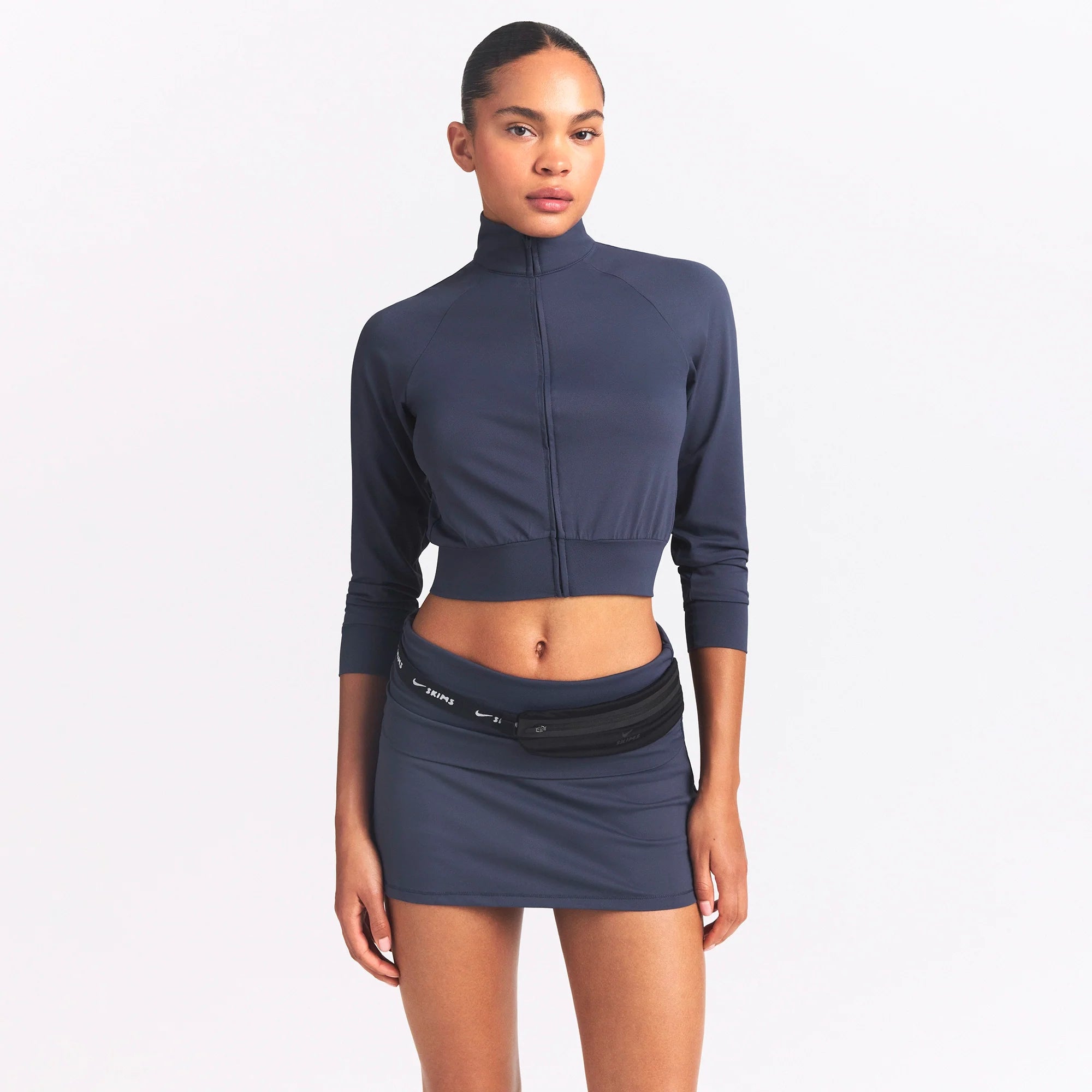 NikeSKIMS AIRY CROPPED TRACK JACKET | DEEP ROYAL