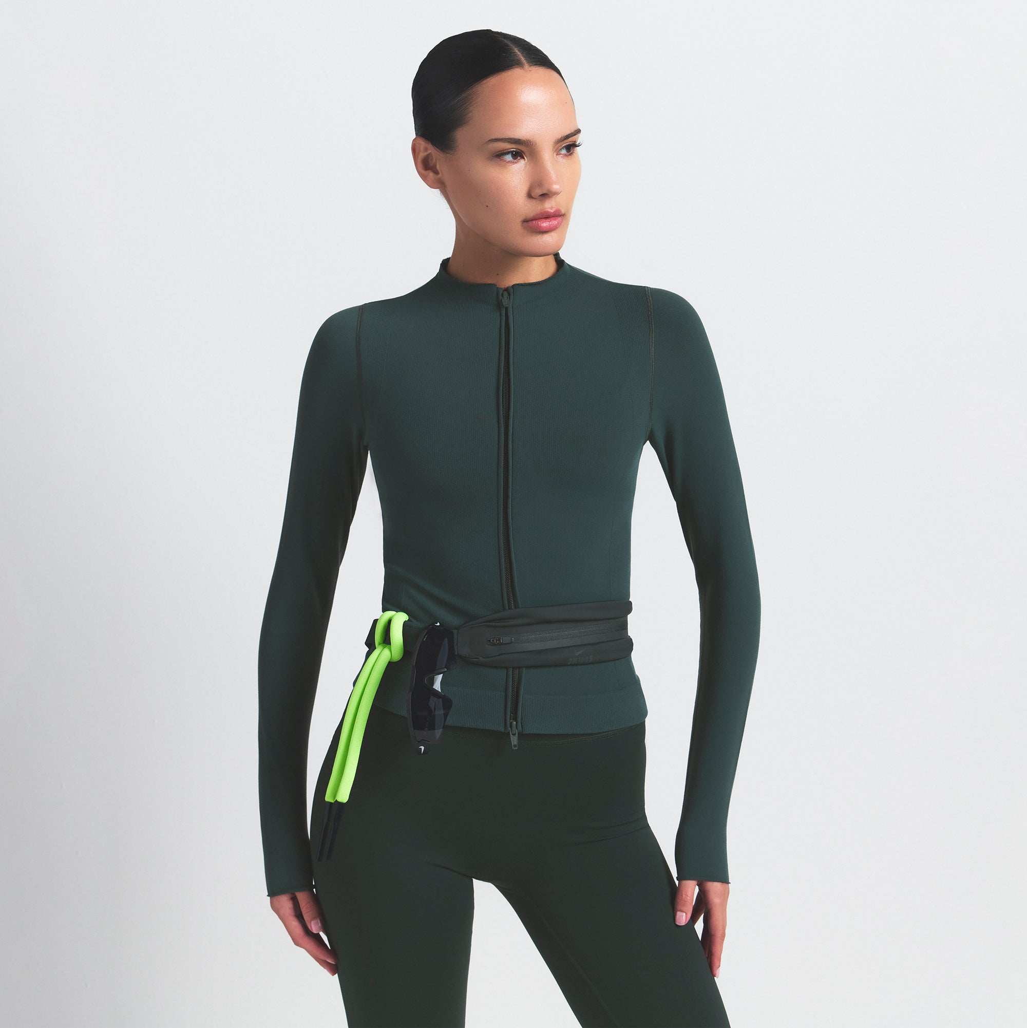 NikeSKIMS VINTAGE SEAMLESS FULL ZIP JACKET | DARK TEAL