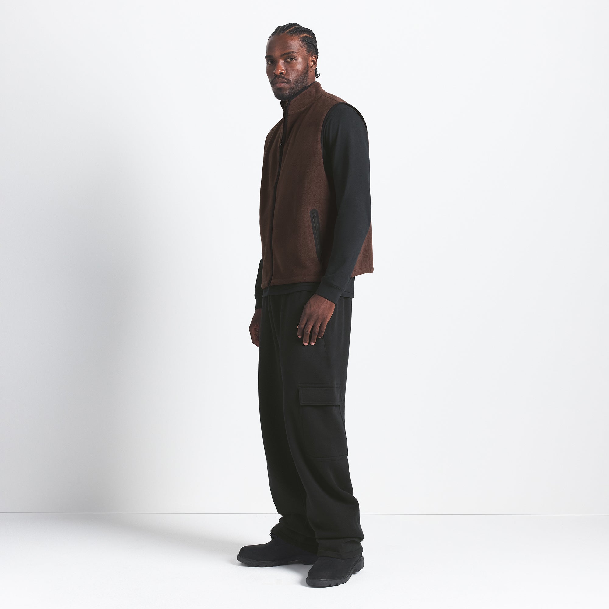 ARCTIC FLEECE MENS VEST | ESPRESSO